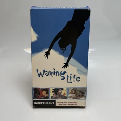 Vintage Waking Life VHS 2001 Animated Film Indie Richard Linklater Adult R Rated - Image 1 of 4