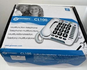 Geemarc CL100 Landline Multifunction Big Button Telephone - Perfect For Seniors! - Zdjęcie 1 z 5