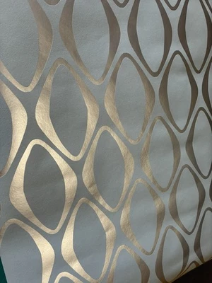 Rollo de papel tapiz vintage años 70 lámina moderna geométrica Foto 1 de 4