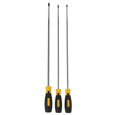Klutch 3-Pc. Extra-Long Screwdriver Set - Image 1 of 4