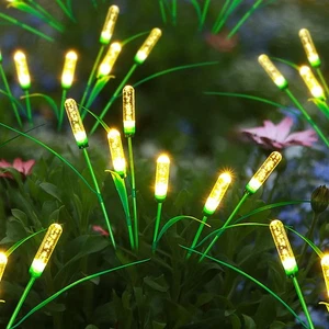 Solar schwankende Gartenleuchten Außen, 4er Pack 6-Kopf Schilf Gartenleuchten, 30 Zoll I... - Bild 1 von 7