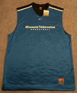 Vintage Nike Minnesota Timberwolves Sleeveless Jersey Tank Top Men's 2XL - Picture 1 of 8