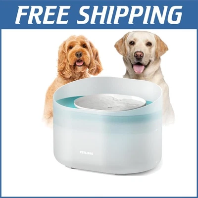 Whirlpool Flow Anti-Splash Dog Water Dispenser for Large Pets - Quiet Operation Foto 1 de 4