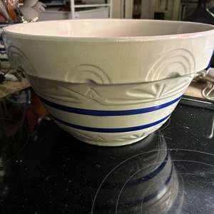 Cuenco mezclador masa vintage Roseville Pottery MASSIVE 14” X 8”, R Ransbottom - Imagen 1 de 9