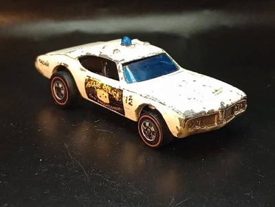 Vtg. 1969 Hot Wheels Redlines Olds 442 Police Cruiser 1:64 Hong Kong - Image 1 of 4