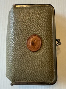 Leather Make-up Holder Dooney & Bourke Clip Closure with Mirror inside. - Picture 1 of 10