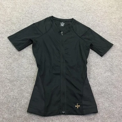 Tommie Copper Shirt Mens Small Black Compression Lower Back Support Zip Front - Image 1 of 4