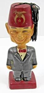 Vintage Shriner Masonic Fraternal Bobble Head  Japan 1950s-1960s #P29 - Picture 1 of 9