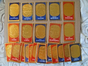 1965 Topps embossed baseball vintage lot odd oddball Mantle Hank Aaron Kaline Ya - Picture 1 of 2