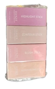 LUXAZA Contour Stick 4-Pack, Blush, Moisturizing, Highlight & Contour Stick - Picture 1 of 1