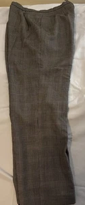 Damen 100 % Wolle Kasper ASL Größe 14 kariert grau Kleid Hose - Bild 1 von 14