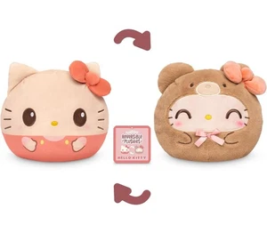 6" TeeTurtle Hello Kitty Teddy Bear Reversible Sensory Plushie Sanrio Toy NWT - Picture 1 of 4