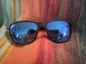 MAUI JIM DRAGON'S TEETH MJ811-03s NAVY BLUE W/ BLUE MIRROR POLARIZED LENS S860 - Picture 1 of 13