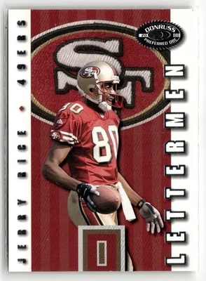 Donruss Preferred #LM25 2000 Jerry Rice Lettermen I #/750 Foto 1 de 2