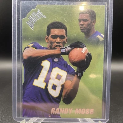 1998 Playoff Absolute Retail Randy Moss #40 Rookie RC HOF Vikings - Image 1 of 2