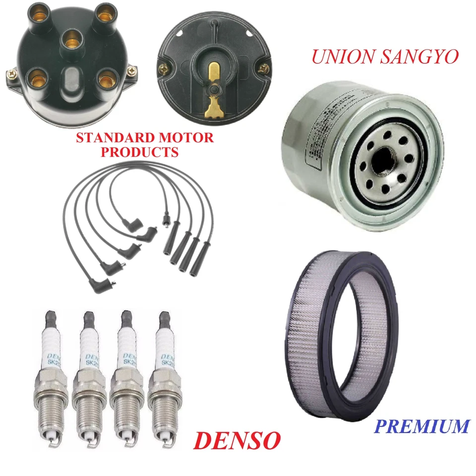 Kit de puesta a punto filtros de combustible de aceite de aire tapones de cable para Dodge Challenger L4 2,6 L 1983 Foto 1 de 1