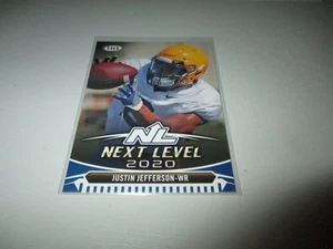 Justin Jefferson 2020 Sage Hit Next Level Premier Draft Blu #95 - Foto 1 di 1