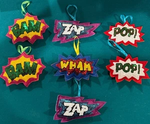 1966 Batman klassische TV-Show inspiriert 8er Set BAM! Pop! Zap! Wham! Pop Art Lot - Bild 1 von 5