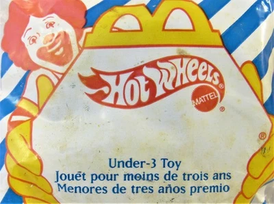 Hot Wheels Steering Wheel McDonalds Happy Meal Toy 1995 Lot of 2 New Under 3 FS - image 1 of 4
