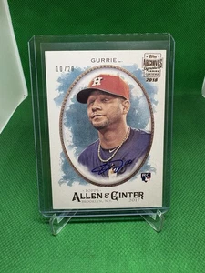 Yulieski Gurriel RC 2018 Topps Archives Signature Allen & Ginter Auto/20 - Imagen 1 de 3