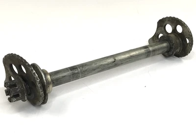 92 Yamaha XT 350 XT350 OEM Rueda Trasera Eje Perno Espaciadores Ajustadores de Cadena Foto 1 de 4