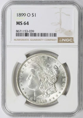 1899-O $1 Morgan Silver Dollar NGC MS64 - Image 1 of 4