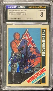 THE SHEEPHERDERS LUKE SIGNED 1985 WRESTLING ALL STARS #45 CGC 8 JSA AUTO 10 - Picture 1 of 2