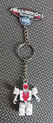 Spin Master Ionix Tenkai Knights Promotional Keychain Transforming Figure White - Image 1 of 4