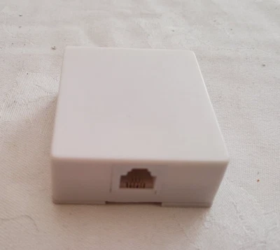 Socket Modem Wall RJ11 Cable ADSL Internet Female - Image 1 of 4