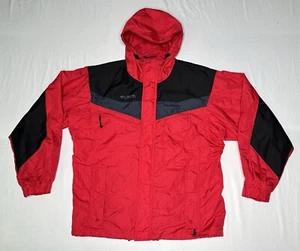 Columbia Sportswear Red Men's Hooded Jacket Insulated Size M Inside/Outside Zip - Picture 1 of 9