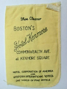 Vintage Boston Hotel Kenmore Shoe Shine Mitten Commonwealth at Kenmore Square - Picture 1 of 3