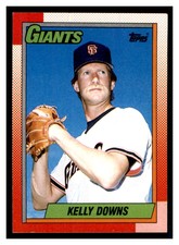 1990 Topps #17 KELLY DOWNS San Francisco Giants ~F4T