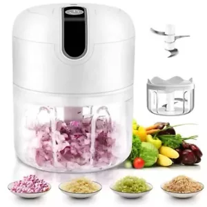 Portable Mini Food Chopper Blender Processor - 250ML - Wireless - Twin Pack - Picture 1 of 10