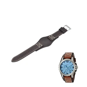 Nate JR1515 22mm Brown Leather Watch Strap For Fossil - Picture 1 of 9