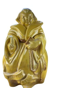 Red Wing Pottery Yellow Friar Tuck Cookie Jar Monk Thou Shalt Not Steal 11” - Picture 1 of 9