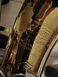 Selmer Bundy II EE. UU. Todo Original Estuche Cuello Necesita Reparación #819324 Como Está  - Imagen 1 de 18