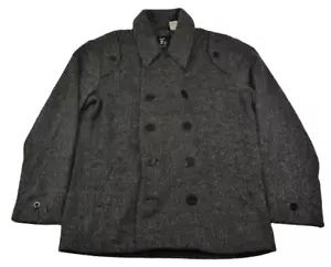 LRG Peacoat Heather Grey Men's Discounted Peacoat - Picture 1 of 6