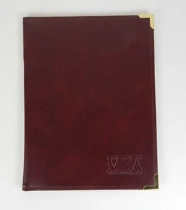 MBA The Big 10 Case Competition Hardcover Notebook Faux Leather Burgandy - Picture 1 of 4