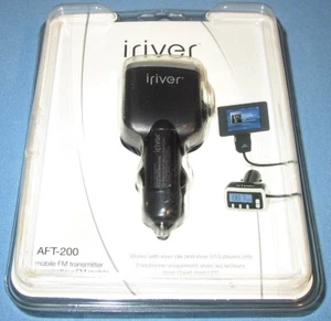 iRiver AFT-200 Mobile FM Transmitter for Clix & U10 MP3 Music Media Player *NEW* - Foto 1 di 4
