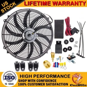 KIT RELÉ INTERRUPTOR CABLEADO TERMOSTATO VENTILADOR RADIADOR ELÉCTRICO MOTOR 16" ALTO 3500 CFM - Imagen 1 de 15