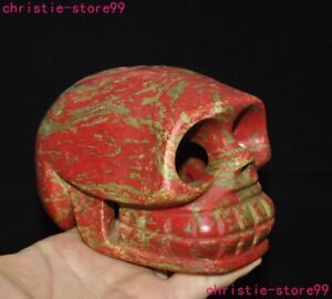 Statue crâne squelette crâne squelette squelette squelette Chine 4,8 pouces culture Hongshan