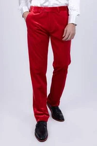 Barabas Men's Velvet Shiny Slim Fit Solid Color Pants 4CP40 - Picture 1 of 58