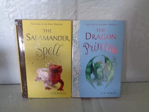 (2) The Dragon Princess & Salamander Spell Hardcover Books - Frog Series - Baker - Picture 1 of 1