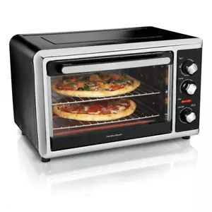 Hamilton Beach Countertop Toaster Oven Electric Bake Black Convection Rotisserie - Picture 1 of 7