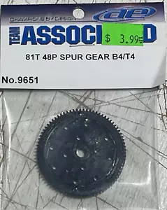 NUEVO EN PAQUETE EQUIPO ASOCIADO 9651 81T 48P ENGRANAJE HELICOIDAL, RC10 B4, B5, B6, T4, T5 - Imagen 1 de 2