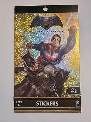 DC Comics Batman vs Superman Sticker Pad Set Over 270 Stickers NEW - Изображение 1 из 4