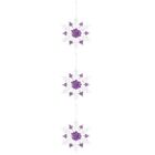 3 Pc Acrylic Snowflake Pendant Clear Glass Ornament Ornaments Branches