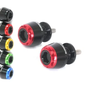 Red 8mm Swingarm Spools Sliders MSHINE For GSX1300R B-King 14 15 16 17 18 19 20 - Picture 1 of 6