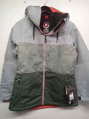Chaqueta de snowboard 686 verde Athena aislada para mujer - S #5B4A Foto 1 de 4