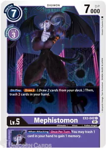 Tarjeta Digimon Mephistomon común como nueva EX2-042 - Imagen 1 de 1